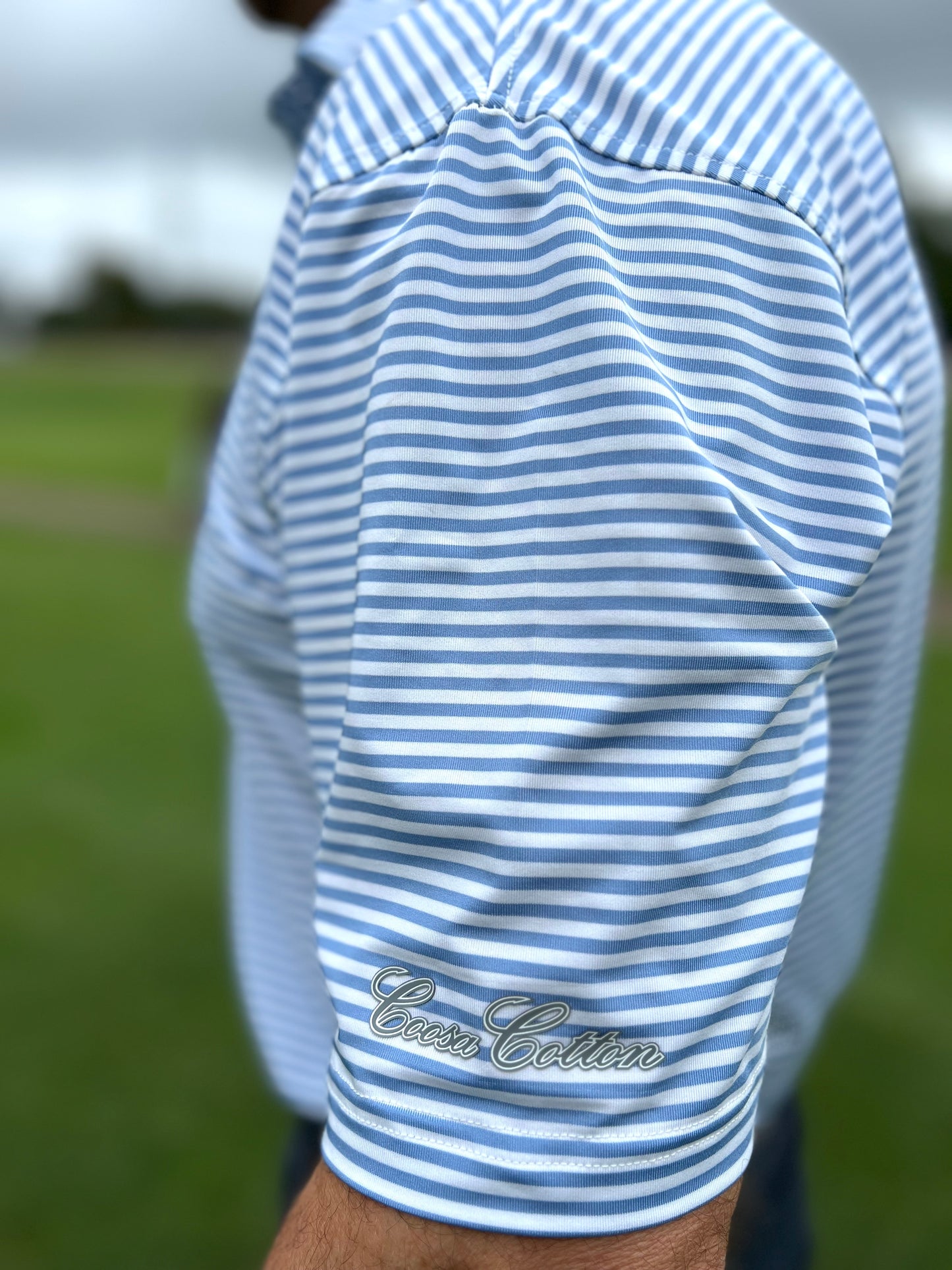 Halo x Coosa Cotton Polo - Blue