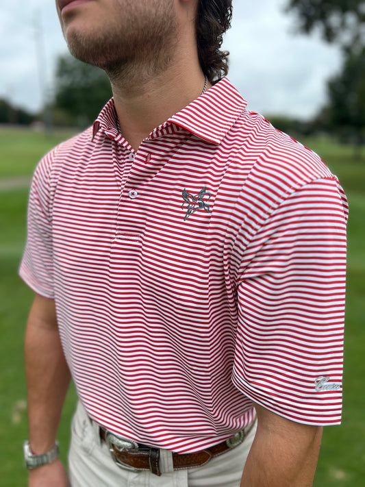 Halo x Coosa Cotton Polo - Red