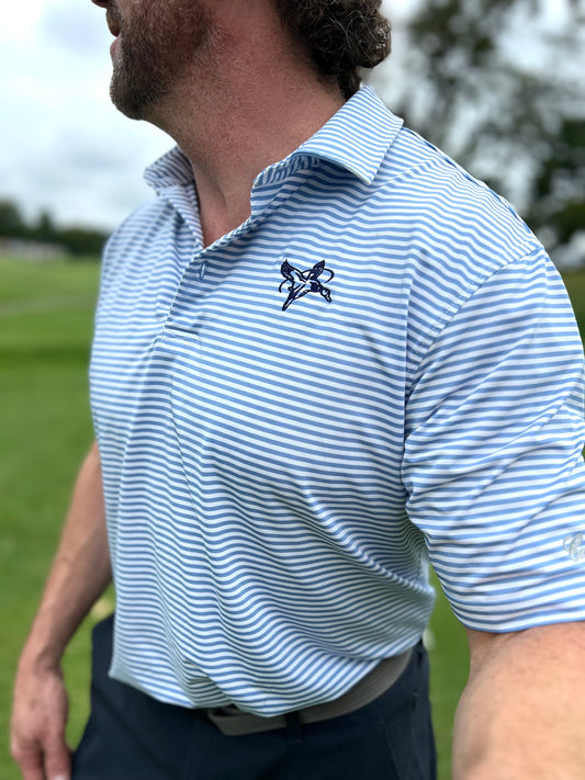 Halo x Coosa Cotton Polo - Blue